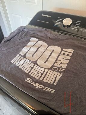 Snap-on Men's Charcoal Short Sleeve Tee - 100 Years Graphic